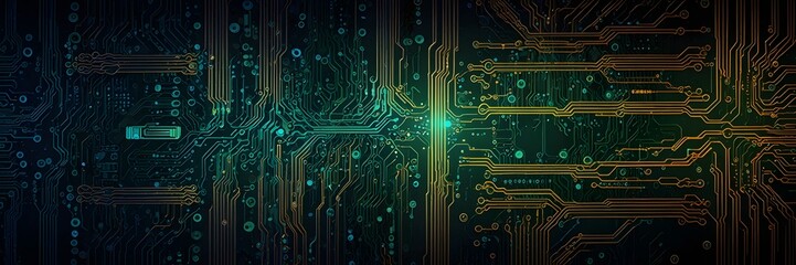 Modern technology circuit board background
