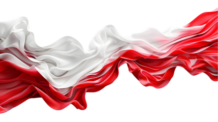 indonesian flag element, for decoration of indonesia celebration isolated on a transparent background