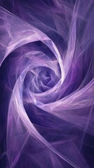 abstract purple vortex with swirling design, digital fractal art