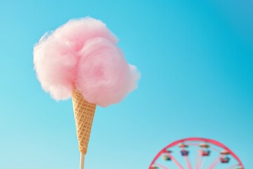 National Cotton Candy Day Pink Fluff and Ferris Wheels - Celebrating Nostalgia with Delightful Treats