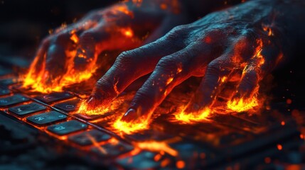 Molten Hands Typing
