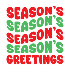 Retro Christmas saying bundle for Card, greeting, design, T shirt print, postcard wish, poster, banner isolated on white background. winter cozy themed colorful text vector illustration