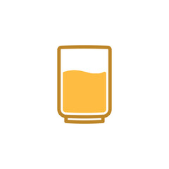 glass icon vector design template elegant style
