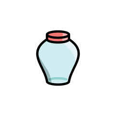 jar icon vector design template elegant style 