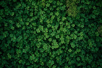 A top-down view of an endless field covered in lush