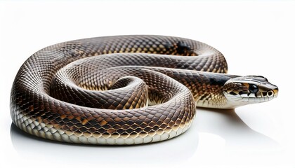 Fototapeta premium snake isolated on white background