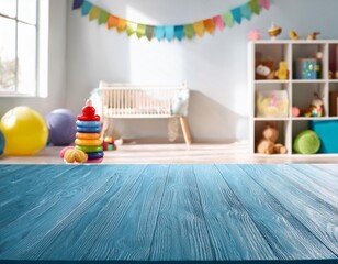 A colorful and cheerful children&rsquo;s playroom with pastel decorations, soft lighting, playful toys, and festive elements that create a joyful and imaginative atmosphere