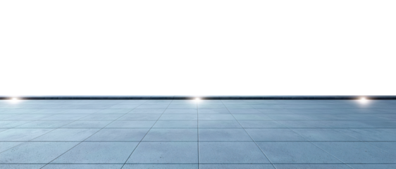 empty concrete ground floor at night background for product display, empty show stage, cutout png