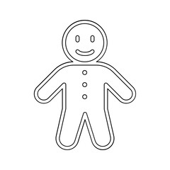 Gingerbread icon in line style