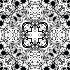 Batik sketch design for color book