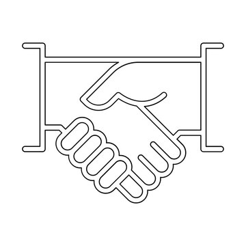 recommend clip art: Partner icon in line style