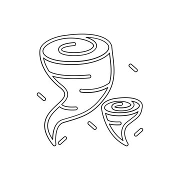 recommend clip art: Storm icon in line style