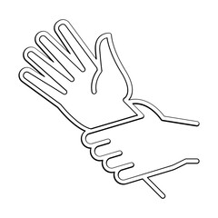 Obraz premium rape icon in line style