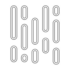 Rain icon in line style