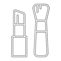 Cosmetics icon in line style
