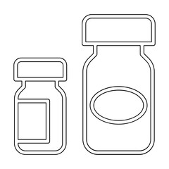 Medication icon in line style