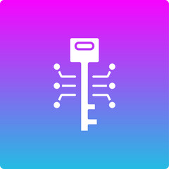 Fototapeta premium Key Encryption Icon