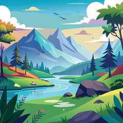 Obraz premium Beautiful natural illustration 