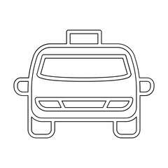 Obraz premium Taxi icon in line style