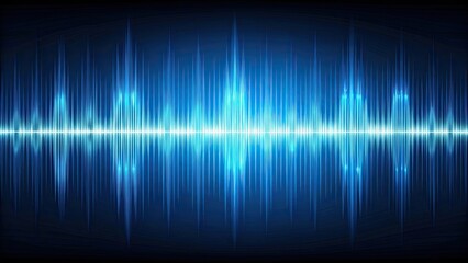 Blue audio waveform background design, waveform, sound, music, technology, abstract, digital, graphic, pattern