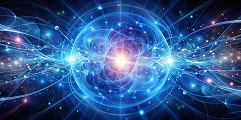 Obraz premium quantum turbulence, swirling eddies of energy