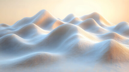 Obraz premium Soft, undulating hills bathed in warm, golden light.