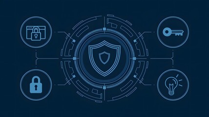 Networking Technology Cyber Security Privacy concept.