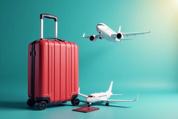 Travel Essentials: Luggage, Planes & Passport - Tourism Ad