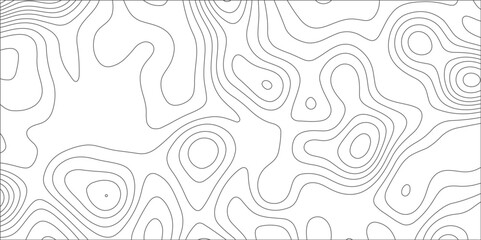 Fototapeta premium Abstract background with topographic map white background. The stylized height of the topographic map contour in black lines. gradient multicolor wave curve lines banner background design.