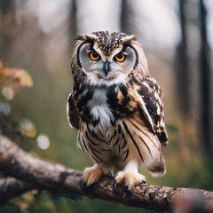 Fototapeta premium Owl Photograph Closeup