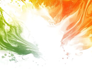 Obraz premium Vector illustration of an indian flag abstract background