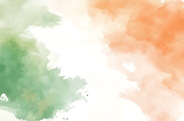 Obraz premium An Indian flag background in watercolor style