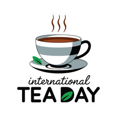 Obraz premium international tea day vetor illustration