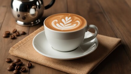 Fototapeta premium cappuccino BACKGROUND
