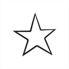Fototapeta premium Star silhouette vector icon design whit a white background.