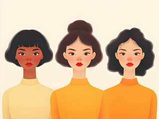 Flat Multicultural Team Collaboration Project Creative Diversity Plain Background