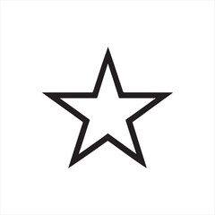 Obraz premium Star silhouette vector icon design whit a white background.
