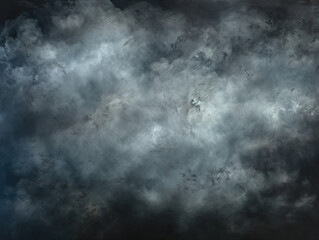Fototapeta premium Amazing black gloomy sky grunge texture dark blue gray clouds background