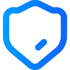 Interface icons depicting a protective shield design for security applications