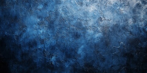 Obraz premium Stunning abstract grunge featuring a dark blue navy decor, perfect for showcasing a textured stucco wall background. This abstract grunge design offers ample space for personalized text.