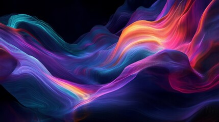 Obraz premium Wave-shaped lights