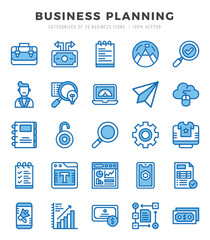 icons set. Business Strategy for web. app. vector illustration.