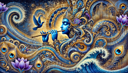  beautiful Art of Lord Krishna