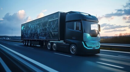 Rolling through the Clouds. Adventure on the Road concept