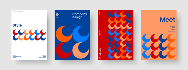 Fototapeta premium Modern Report Layout. Geometric Business Presentation Design. Creative Flyer Template. Banner. Poster. Book Cover. Background. Brochure. Magazine. Journal. Notebook. Brand Identity. Portfolio