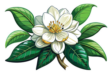 Fototapeta premium Artistic Essence Jasmine Flower Close Up