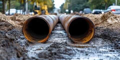 Installation and replacement of underground storm sewer pipes is essential for effective utility infrastructure. Proper laying of water mains, sanitary sewers, and storm drain systems ensures reliable