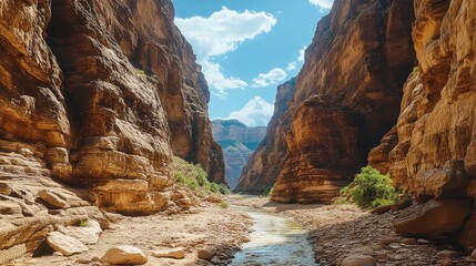 canyon of the river