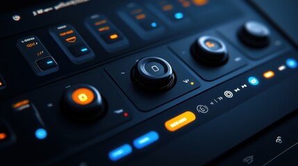 Digital interface for controlling smart home systems.