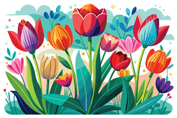 Obraz premium Tulip Blossom Image